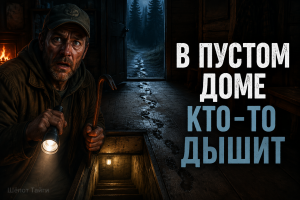 Мокрые следы в заброшенном доме лесника