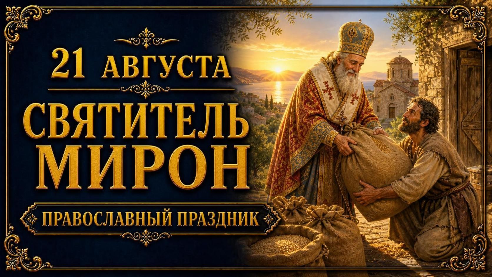 21 АВГУСТА — СВЯТИТЕЛЬ МИРОН КРИТСКИЙ | ПРАВОСЛАВНЫЙ ПРАЗДНИК
