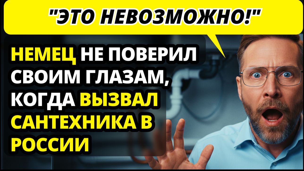 У немца в России прорвало трубу: он готовился к УЖАСУ, но финал этой истории ДОВЕЛ ДО СЛЁЗ
