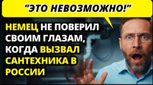 У немца в России прорвало трубу: он готовился к УЖАСУ, но финал этой истории ДОВЕЛ ДО СЛЁЗ