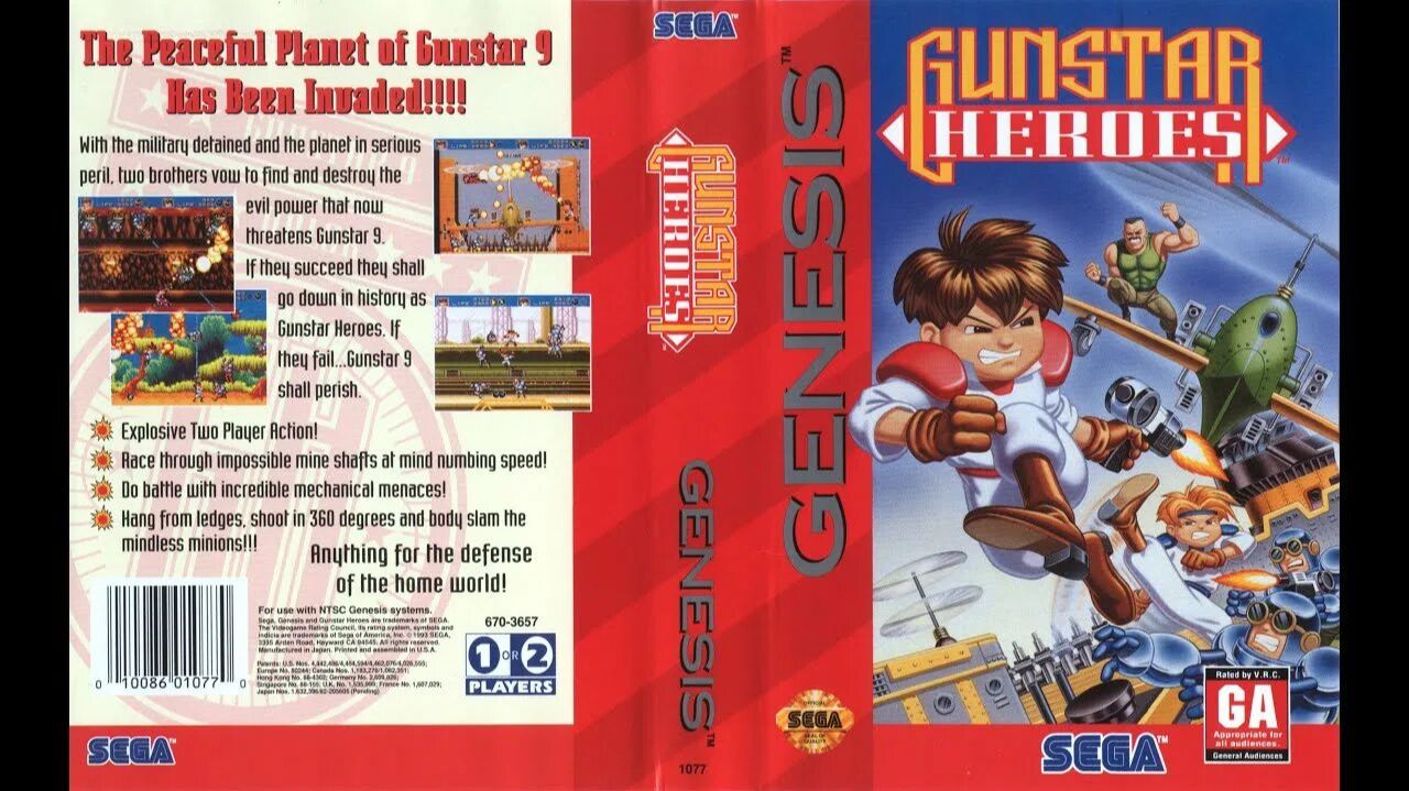 Gunstar Heroes (Genesis)