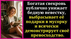 Истории из жизни|Свекровь выбросила её подарок|Аудио рассказы|Аудиокниги слушать онлайн|Жизненные