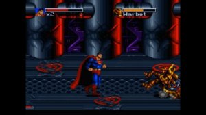 Super Nintendo (Snes) 16-bit  Death and Return of Superman Level 10 The Return Of Superman Прохожден