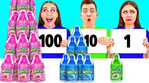 100 Слоев Еды Челлендж # Потрясающие Кухонные Хитрости от Fun Challenge