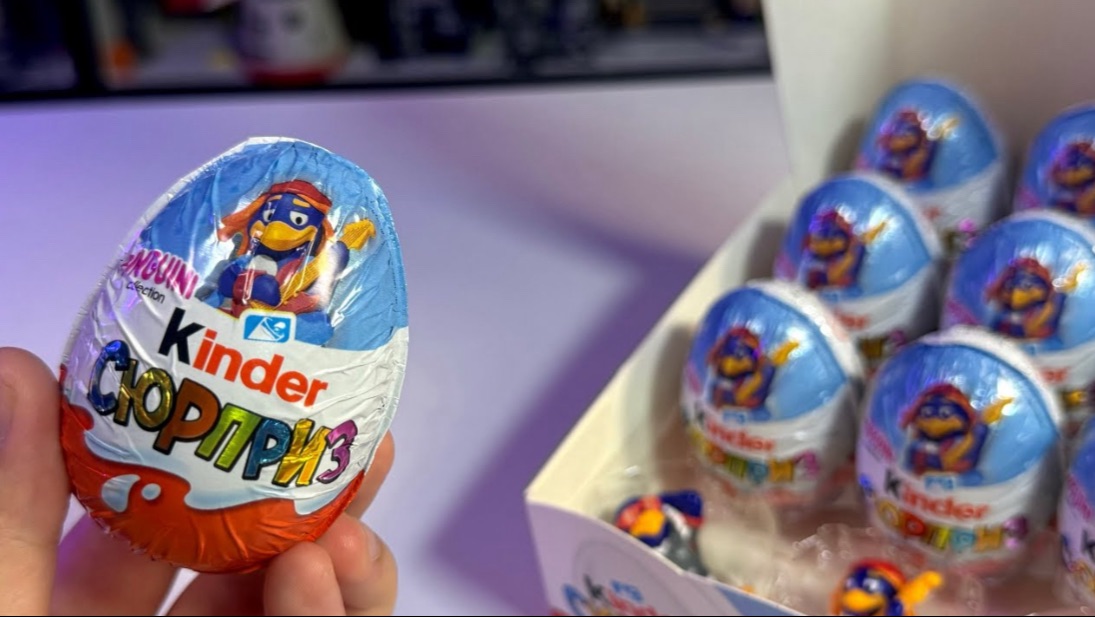 Те самые ретро пингвинчики от Kinder?! Распаковка и вес коллекции 2026 года