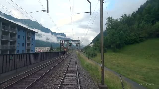 🇨🇭 Швейцария - Поездка на поезде по маршруту Арт-Гольдау - Гёшенен - Беллинцона