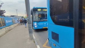 Автобус ЛиАЗ 5292 борт 192442 маршрут 638 и автобус ЛиАЗ 5292 борт 191409 маршрут 687