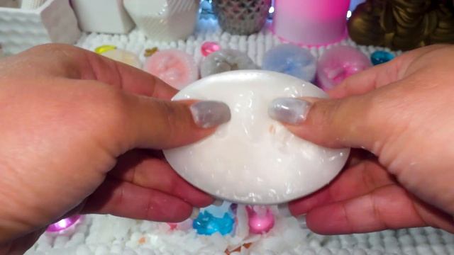 🍿 ASMR-мыло 🫧, покрытое очень потрескивающим воском (треск воска) #глина #воск #asmr