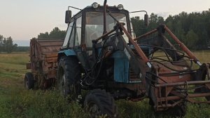 На каком этапе Сенокос!Закончил крутить рулоны сена из овса.