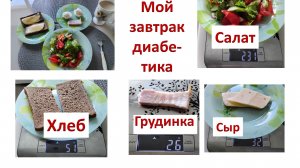 Мой завтрак диабетика.