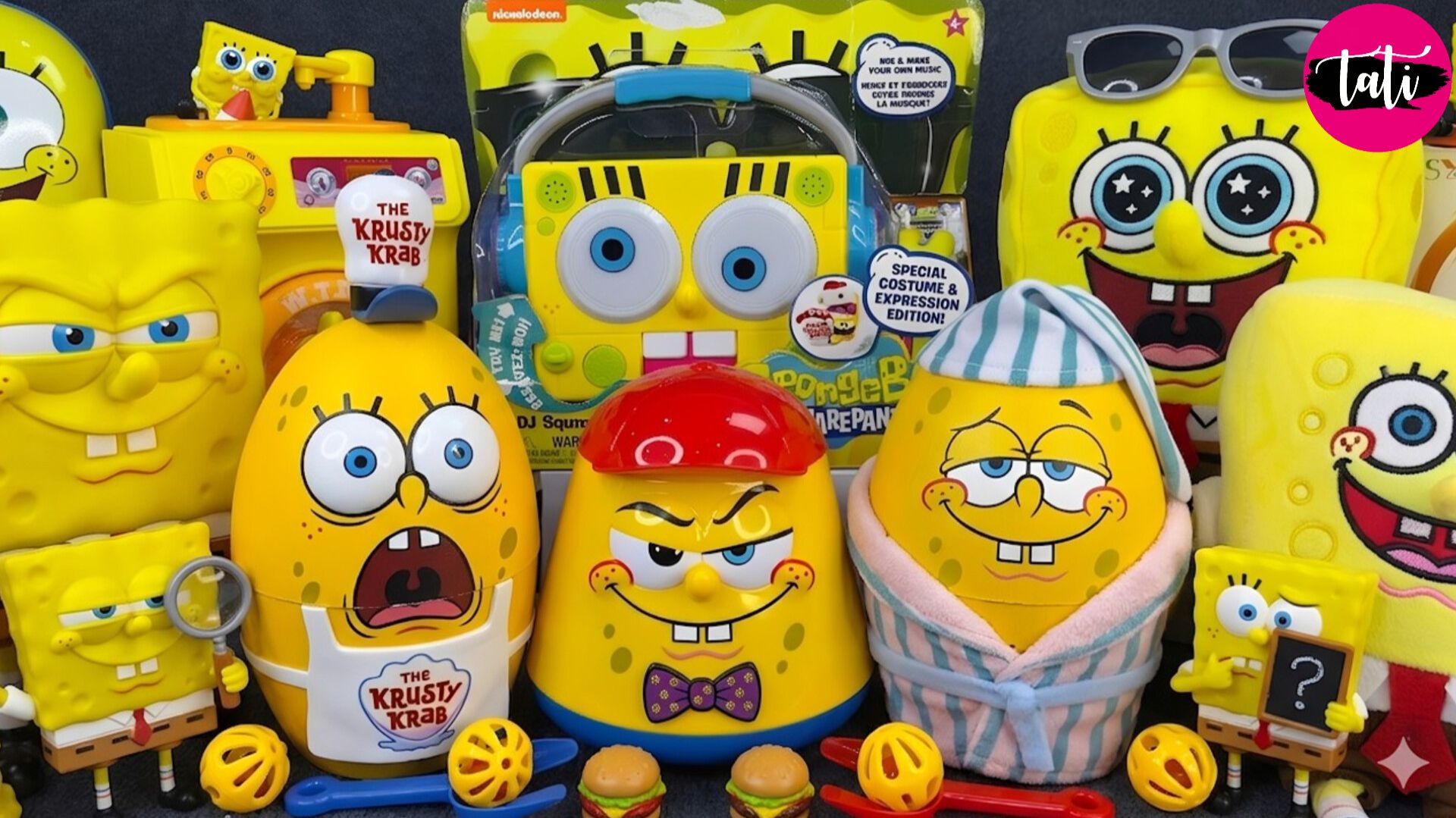 Играем в игрушки из мультика Спанч Боб и другие игрушки. Мультфильм для детей. ASMR АСМР