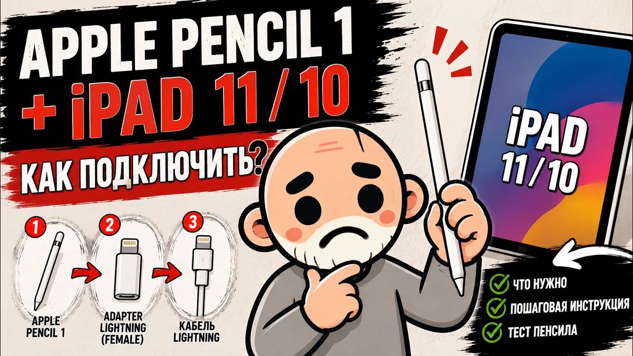 Я НАШЁЛ ЭТО ВИДЕО СПУСТЯ 8 МЕСЯЦЕВ 😱 Apple Pencil 1 + IPad 11