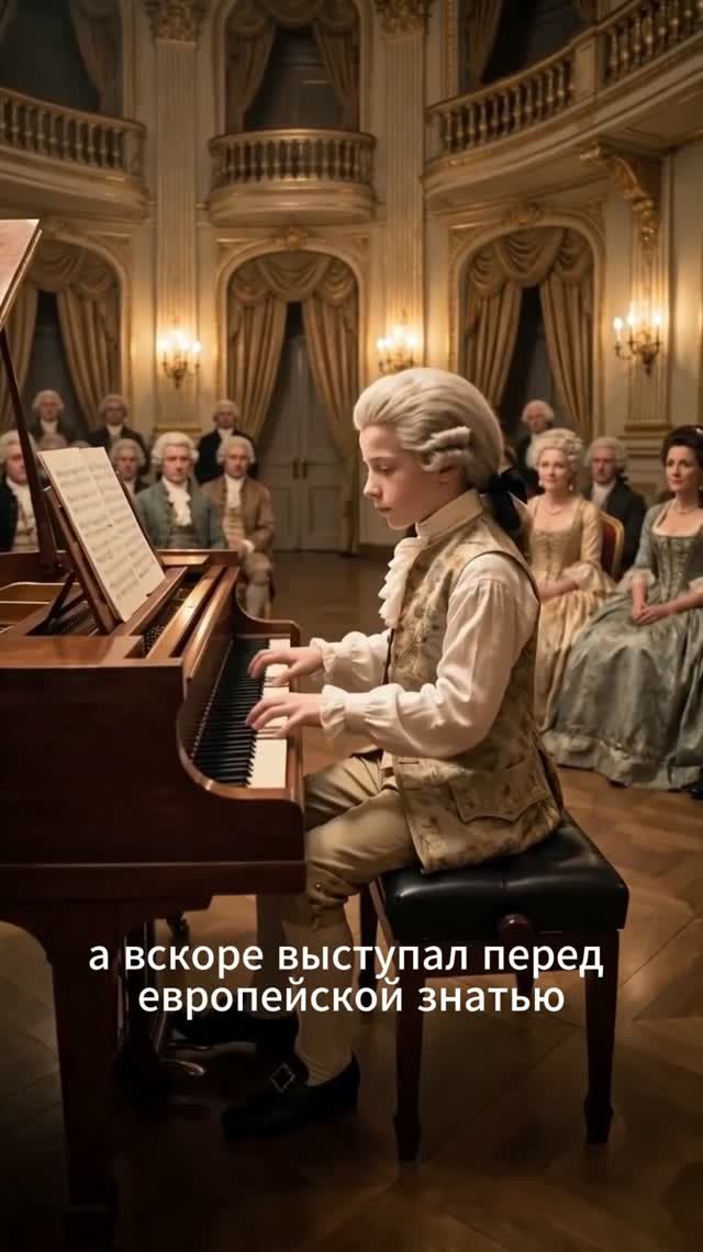 Он начал сочинять музыку ещё ребенком, всё это про великого композитора - Вольфганга Амадея Моцарта