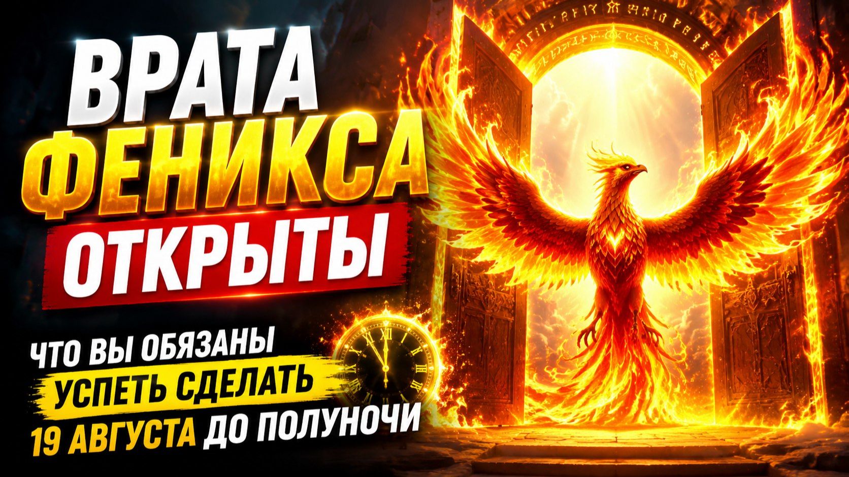 Врата открыты 19 августа. Важно успеть до полуночи.