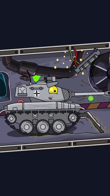Animated Tank Attempts To Escape Deadly Factory #homeanimations #cartoon #animation #tank