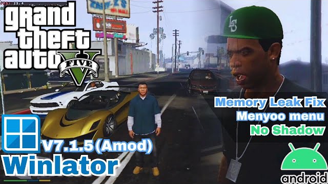 (перезалив) GTA V Winlator Snapdragon 8 Gen 1 Test