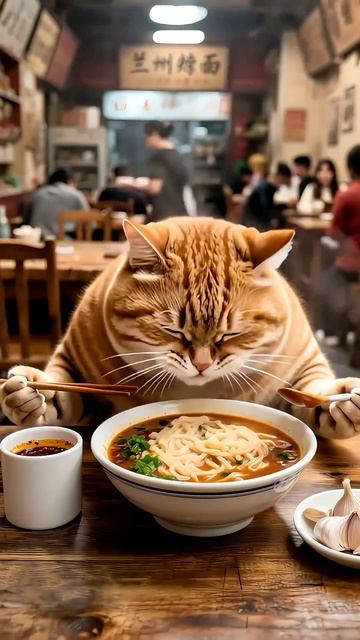 Усатый Мишлен #13 🍜 Острая лапша с мясом и хрустящим чесноком!