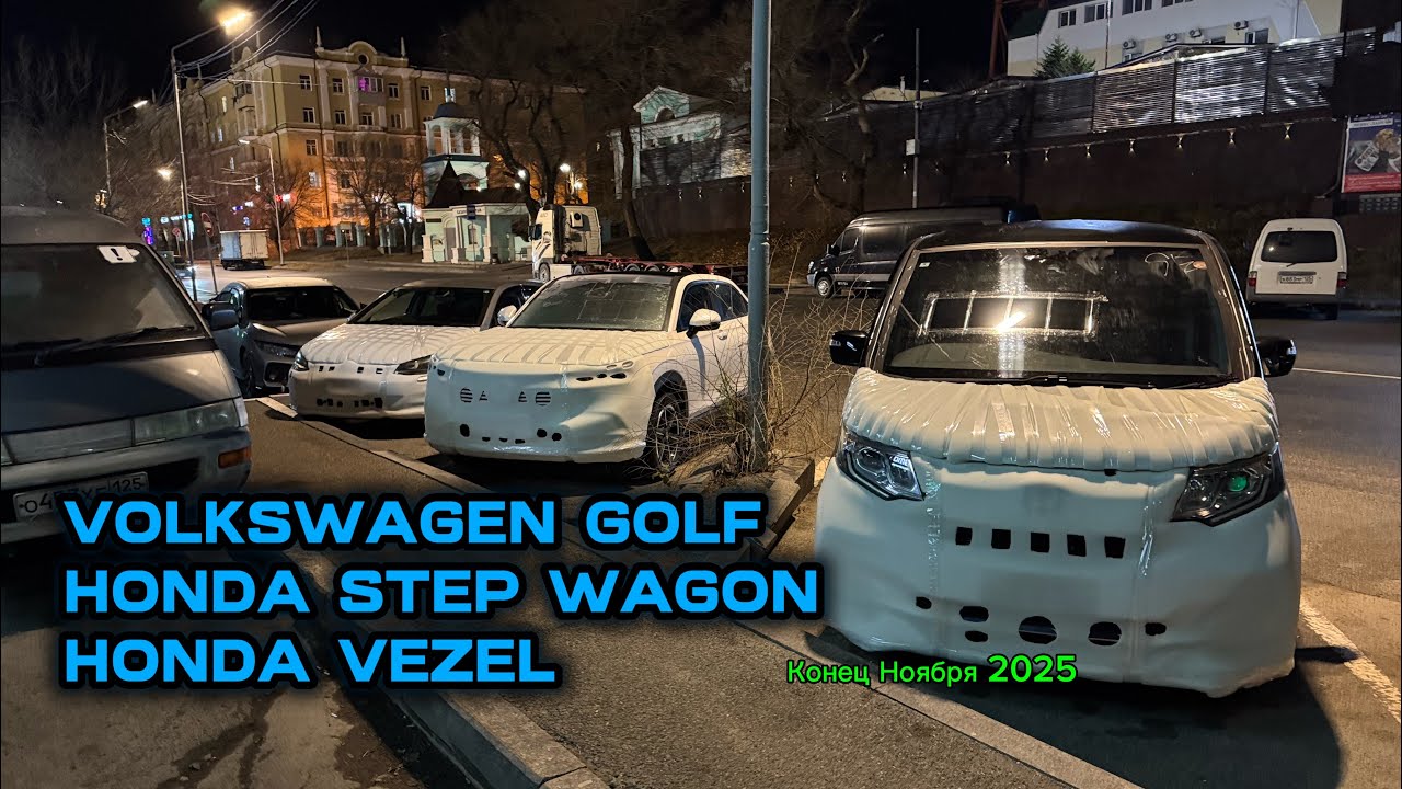 Перегон VOLKSWAGEN GOLF, HONDA STEP WAGON, HONDA VEZEL. Конец Ноября 2025