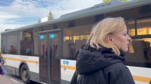 Автобус ЛиАЗ-5292.65-03 следует по маршруту 470 ”м. Котельники - Областная Больница”