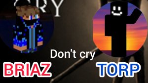 Коллаба don't cry с другом майнкрафт хоррор TORP  и BRIAZ