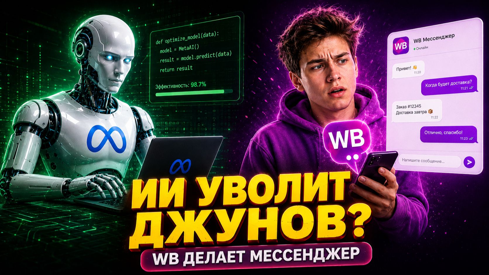 МЕТА ЗАМЕНИТ ДЖУНОВ ИИ? Зачем WB свой мессенджер и конец удобного Gmail
