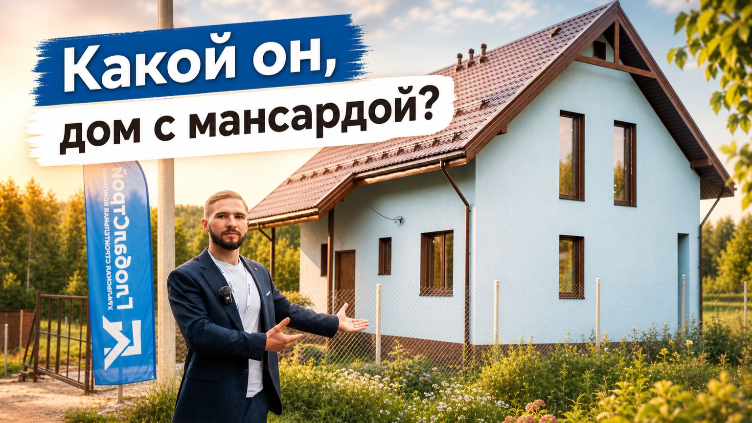 Обзор Двухэтажного дома с мансардой
