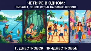 ЧЕТЫРЕ В ОДНОМ: РЫБАЛКА, ПОИСКОВОЕ УВЛЕЧЕНИЕ, ОТДЫХ НА ПЛЯЖЕ, ШОПИНГ – г. ДНЕСТРОВСК, ПРИДНЕСТРОВЬЕ