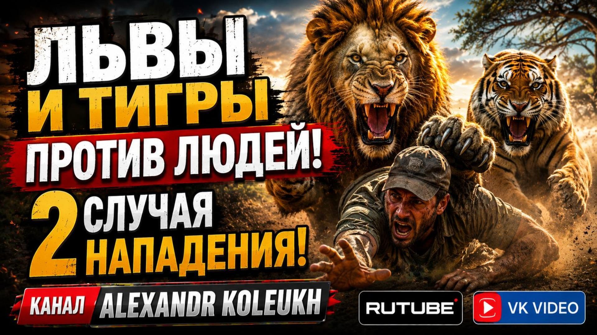 Львы и тигры против людей! 2 нападения, которые нельзя было предотвратить!