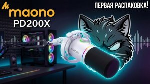 МОЯ ПЕРВАЯ РАСПАКОВКА! Новый микрофон MAONO PD200X для канала