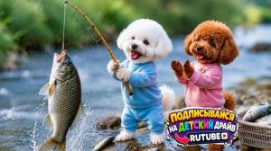 ⚡ Мини пудели на рыбалке! 🐟⚡