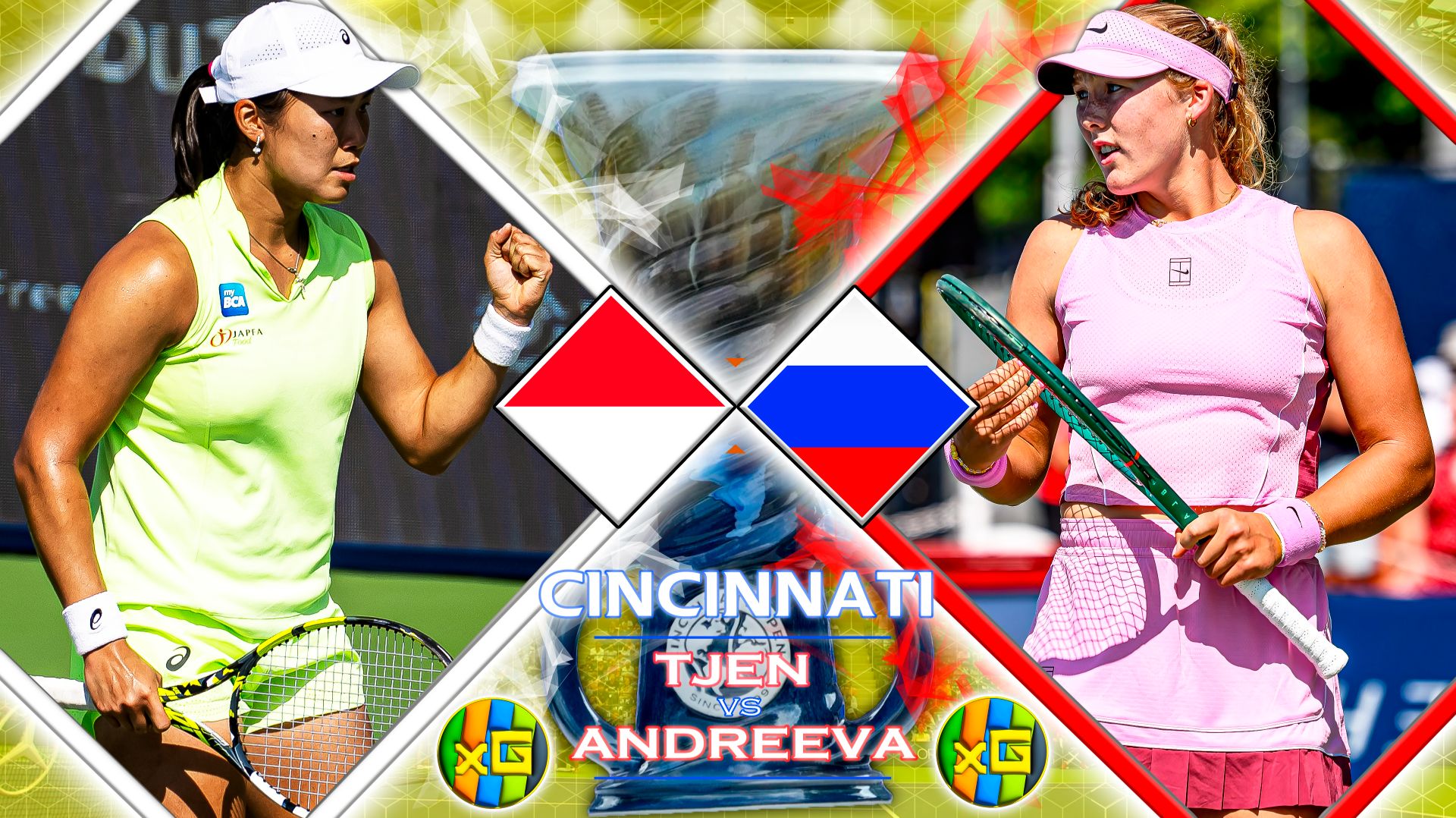 Тьен - Андреева | WTA ЦИНЦИННАТИ | 18.08.2026 | Прямая трансляция | XG