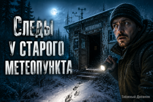 Следы тяжёлых сапог у старого метеопункта
