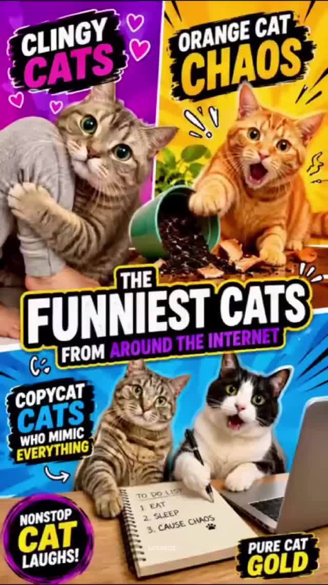 Clingy Cats, Orange Cat Chaos & The Funniest Cats From Around The Internet