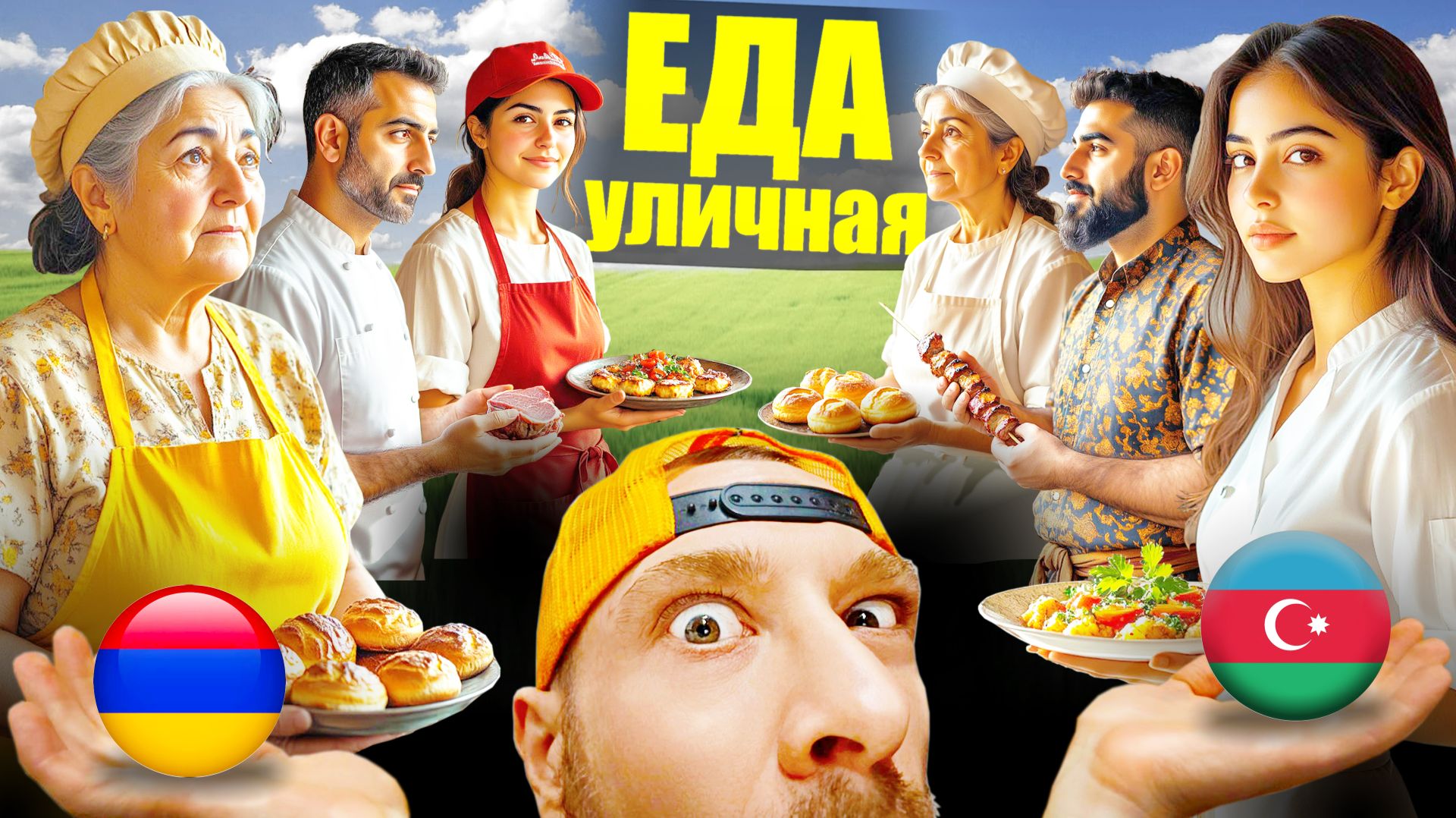 Армения и Азербайджан - ГДЕ ВКУСНЕЕ? Топ 5 Уличная Еда - Что Едят Азербайджанцы и Армяне Street Food