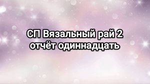 СП Вязальный рай 2, отчёт одиннадцать