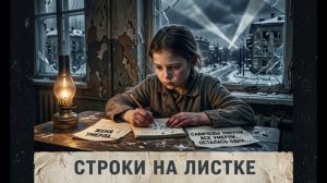 Строки на листке...