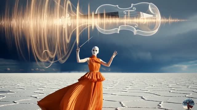 🍿 Surreal Dance Scenes - The Salt Orchestra Of Hollow Skies - Official AI Music Video  4K