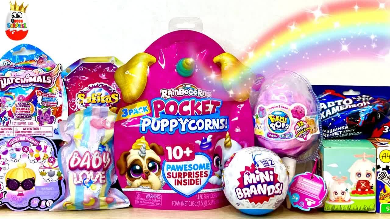 СЮРПРИЗ MIX! RainBoCoRns Pocket Puppycorns, Mini BRANDS, Pikmi Pops, Hatchimals, Surprise