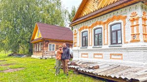 Жизнь в деревне в старинном доме. Строим баню у леса, работаем в мастерской и делаем заготовки