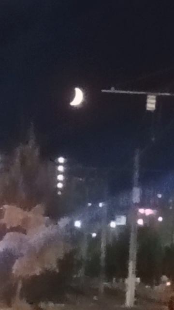красивая луна 🌖 👀😊 #небо #луна