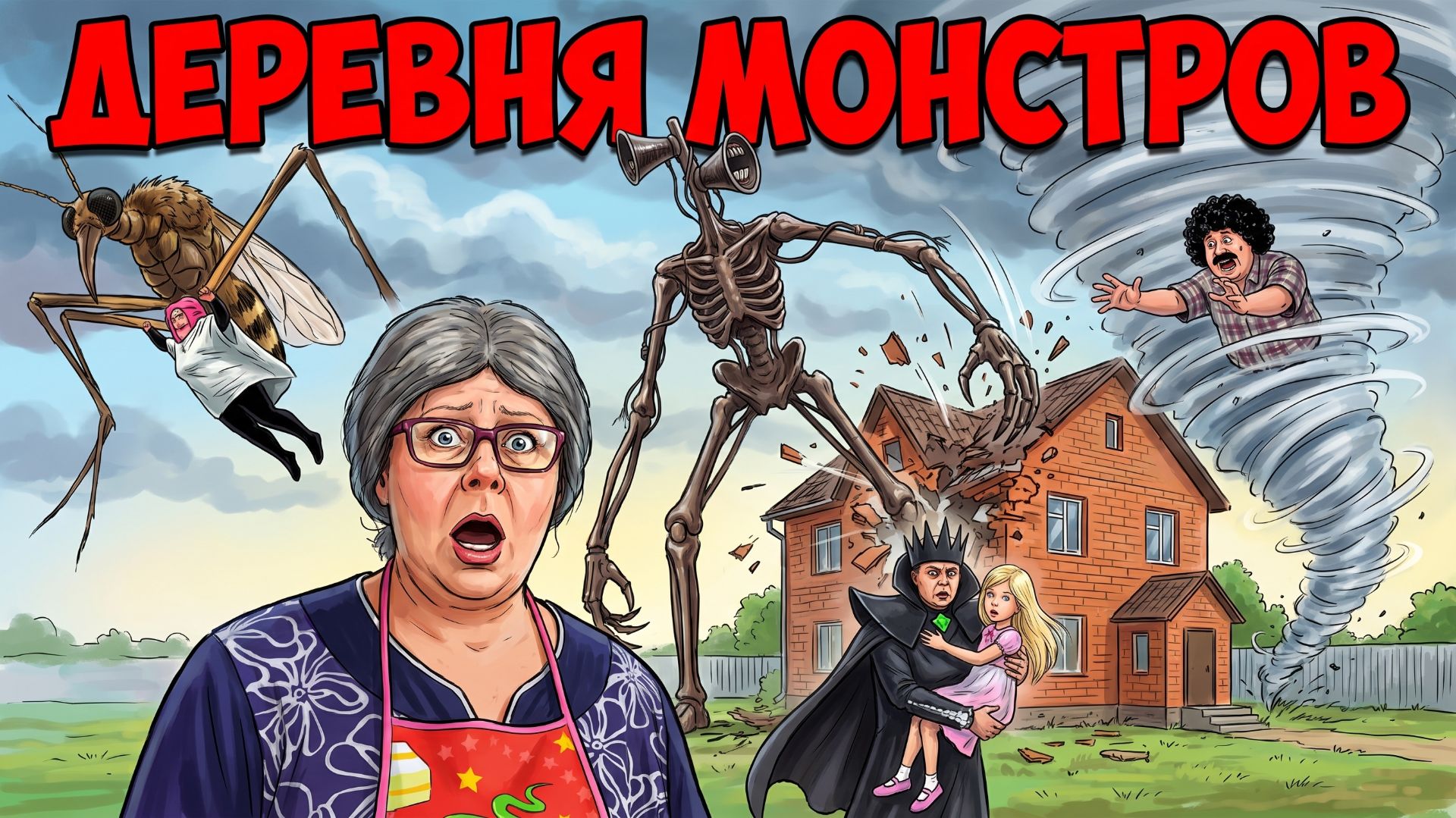 ДЕРЕВНЯ МОНСТРОВ!#монстрывдеревне #сиреноголовый #granny