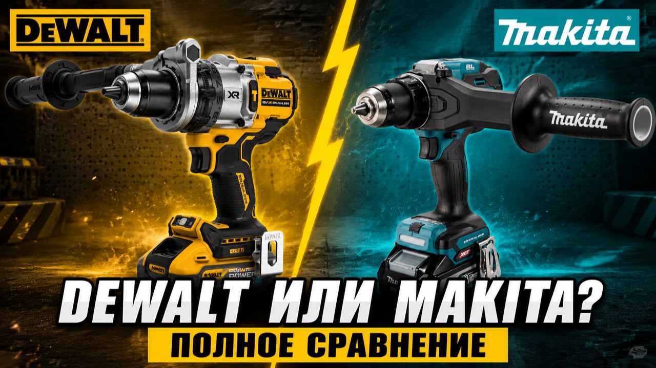 Самые мощные шуруповёрты DeWalt и Makita - результаты замеров
