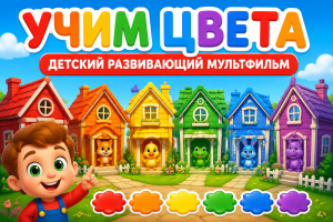 Учим цвета: детский развивающий мультфильм