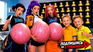 💀😱♥️Руми, Мира и Зои беременны сотней малышей Влада и Ники! охотники на демонов в стиле K-pop!