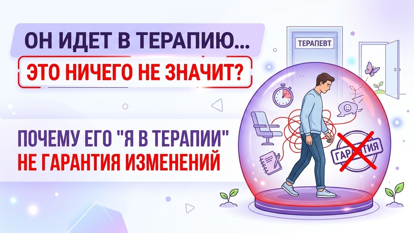 Почему его «Я в терапии» не гарантия изменений?