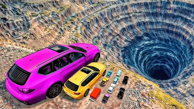 🔥 Большие и маленькие машины против Leap OF DEATH. Экстремальные аварии и разрушения🔥