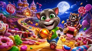 Том,бег за конфетами | игра #игры #детям.