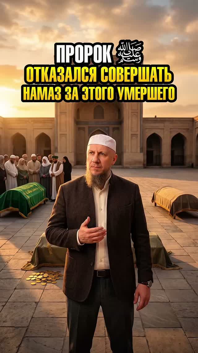 ПРОРОК ﷺ ОТКАЗАЛСЯ СОВЕРШАТЬ НАМАЗ ЗА ЭТОГО УМЕРШЕГО #ислам #религия #вера