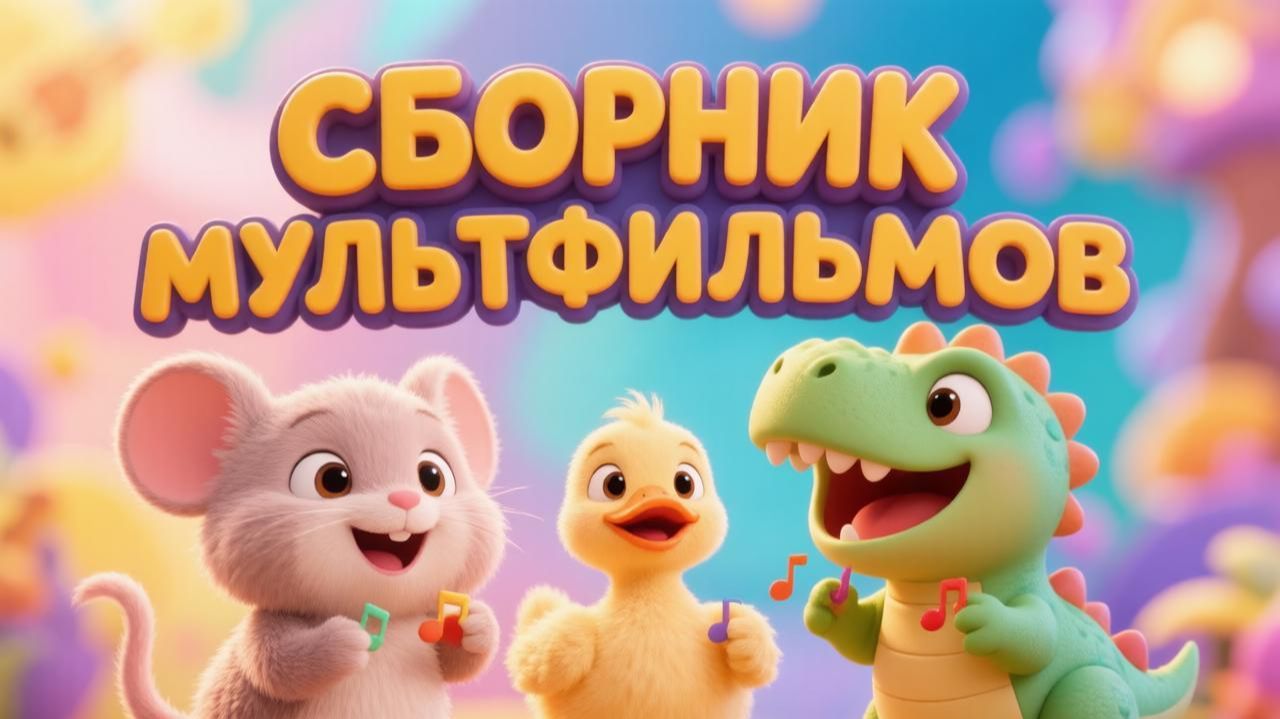 Большой МУЗЫКАЛЬНЫЙ СБОРНИК для детей 🎶 Веселые песенки и мультфильмы про животных [0+]