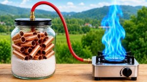 Просто смешайте медную трубу с солью, и вам больше не понадобятся газовые баллоны.Бесплатная энергия